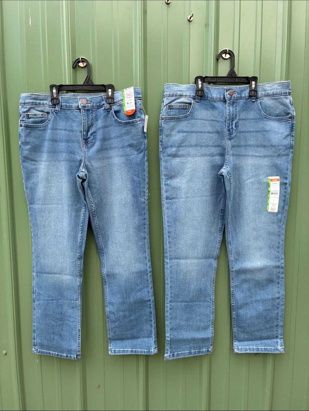 Boys Straight Fit Denim Jeans Pants 2-Pack Size 12 Husky